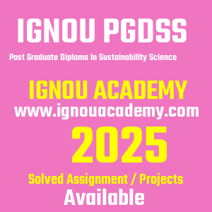 IGNOU PGDSS SOLVED ASSIGNMENT 2025